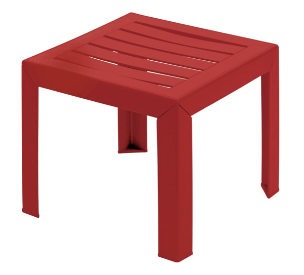 Miami bijzet tuintafel 40x40cm bordeaux