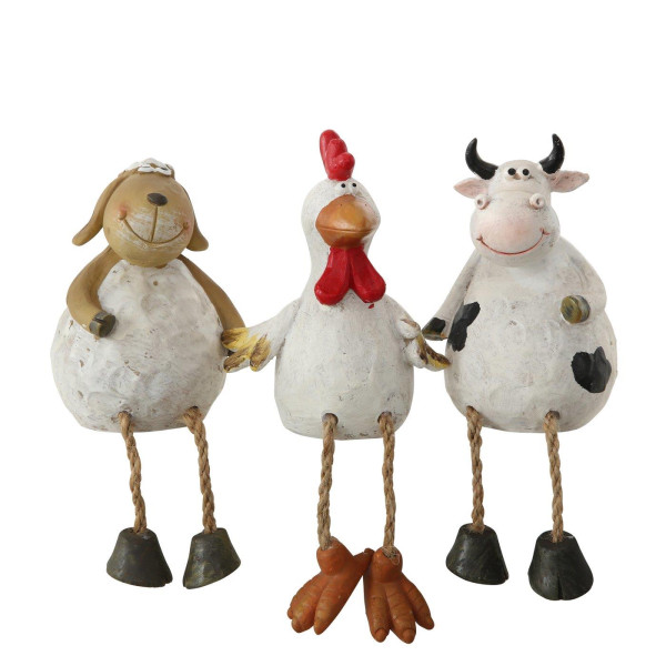 Boerderijdier met bungelbenen H20cm