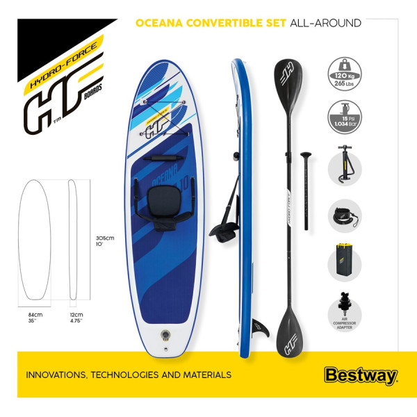 Hydro-Force Oceana SUPboard 305cm set