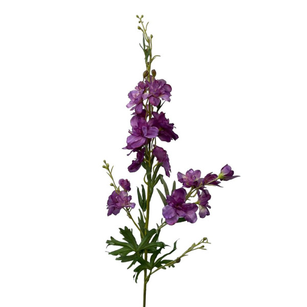 Kunstbloem delphinium spray 100cm paars