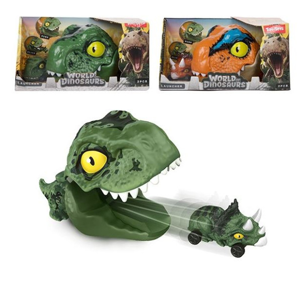 Toi Toys Dinoauto met dinoafschieter