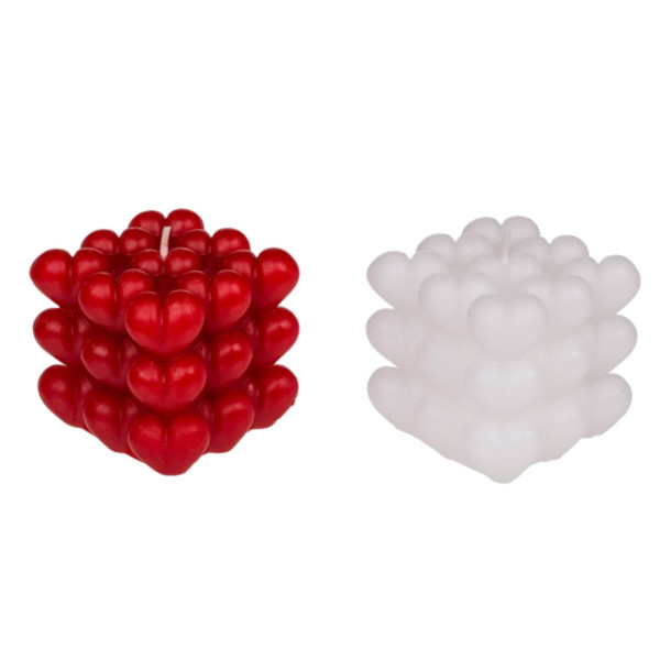 Bubbelkaars hart 6x6cm