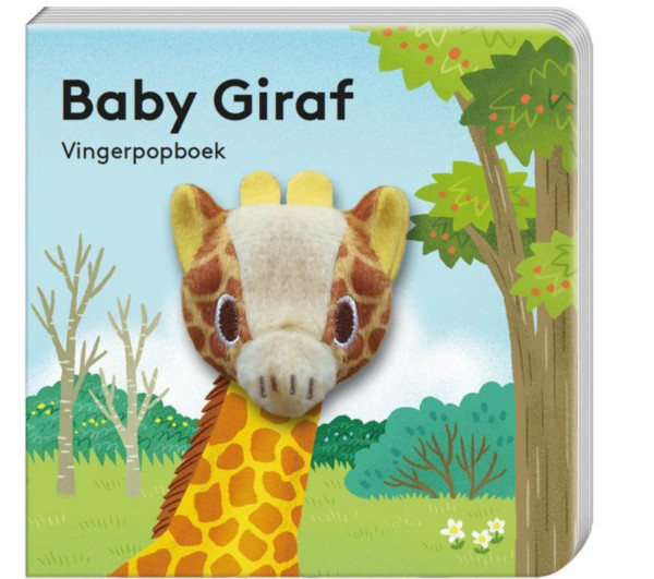 Vingerpopboekje Wild Baby giraf