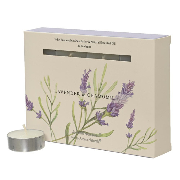 Theelichten Lavendel 12-delig