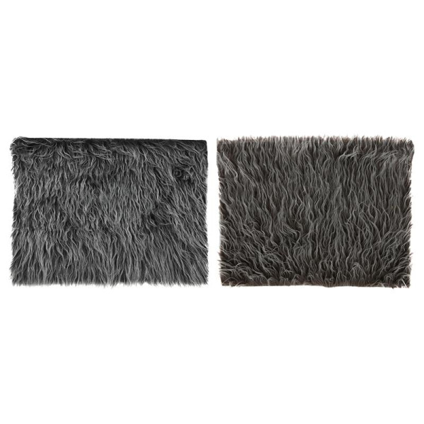 Kleedje lang haar 40x30cm bruin/grijs