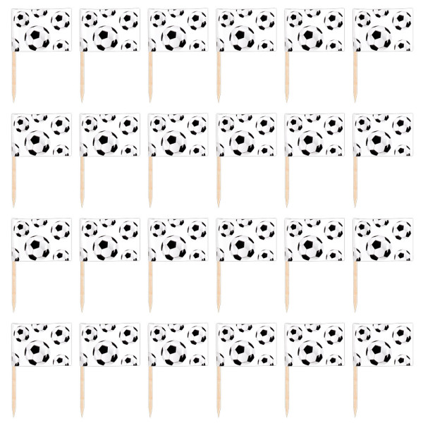 Vlagprikkers Voetbal set a 24 stuks