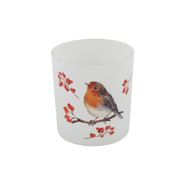 Theelicht Robin S wit Ø7,3xH8cm