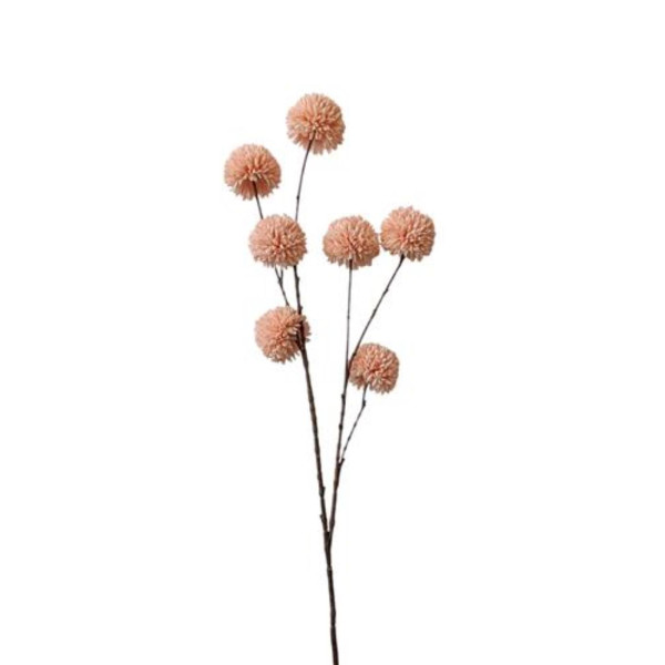 Kunsttak pompom zalm 98cm