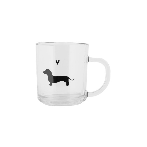 Clayre & Eef Theeglas tekkel 200ml