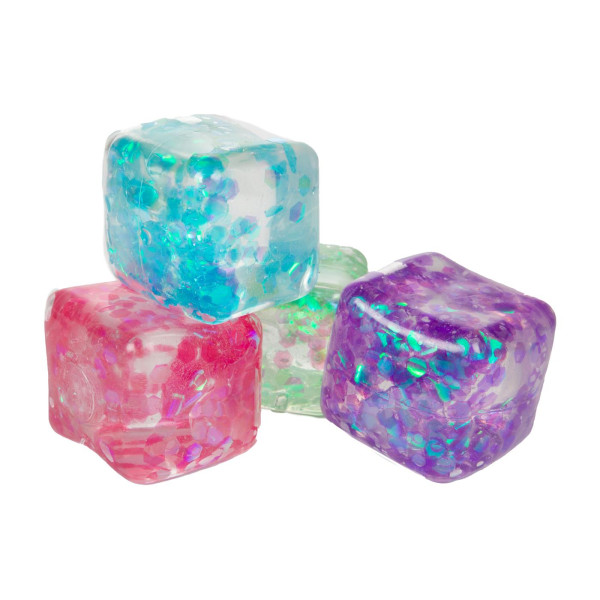 Toi Toys Fun Glitter knijpkubus Jelly