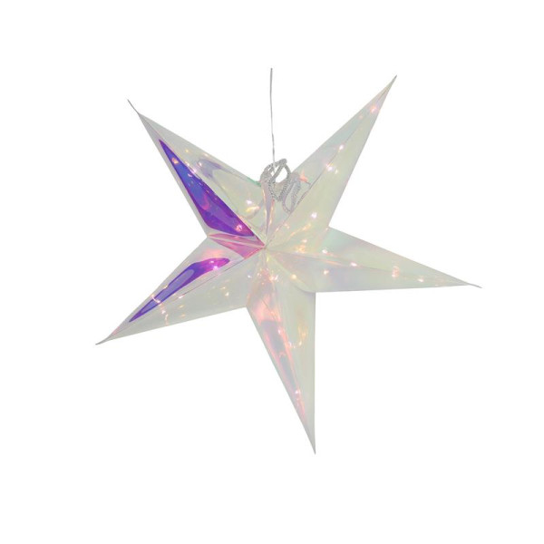 Ster iriserend 53cm 20LED timer 2xAA