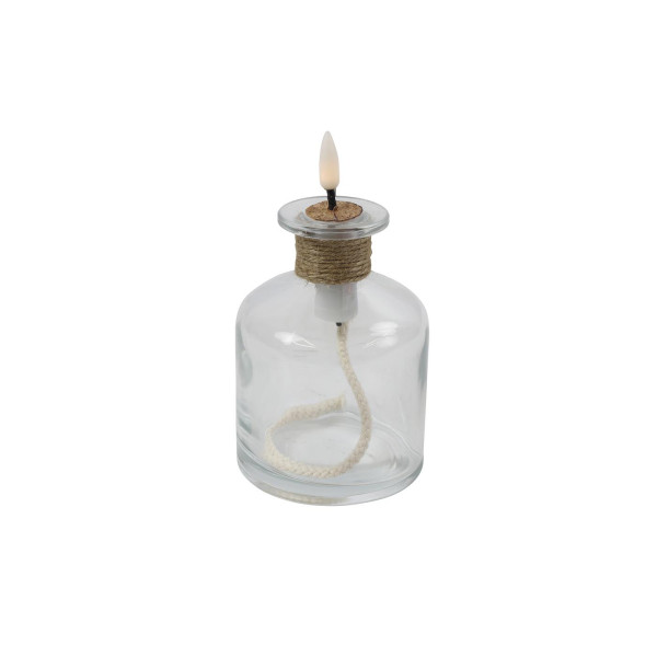 LED Olielamp hoog Lyon helder Ø8xH14,5cm