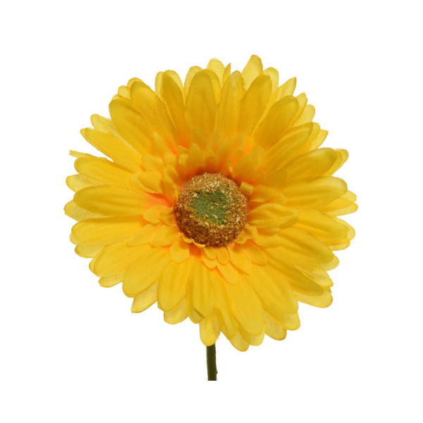 Kunstbloem Gerbera h50cm geel