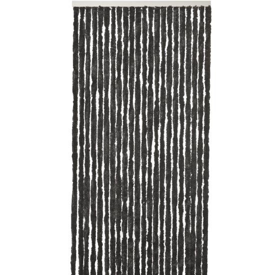 Kattenstaartgordijn 56x180 zwart