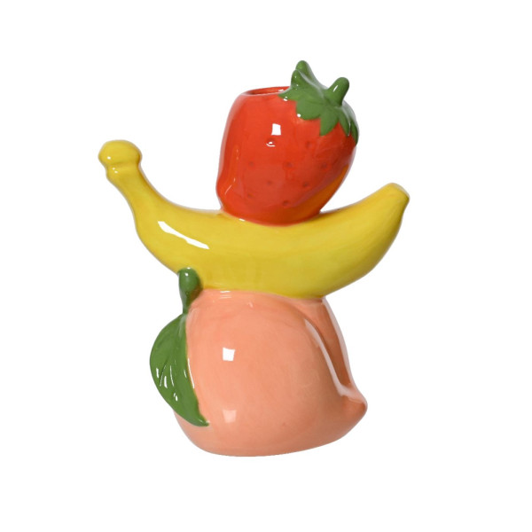 Vaas porselein H18cm fruit